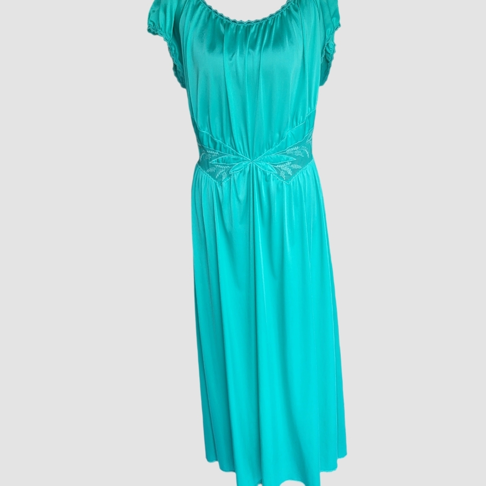Vintage Shadowline Full/Ballerina Length Nightgown/Dress Size Large